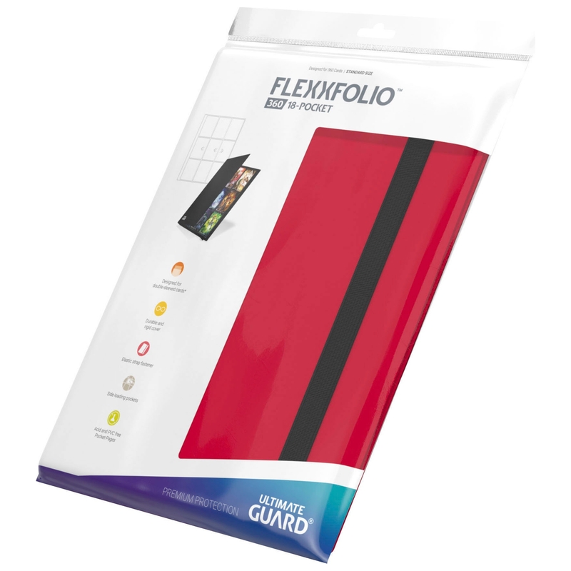 Ultimate Guard Flexfolio 360 18 Pocket Kaartmap rood