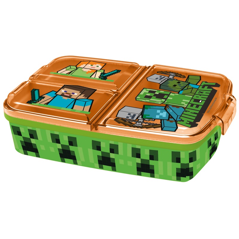 Minecraft Brotdose mit Fächern