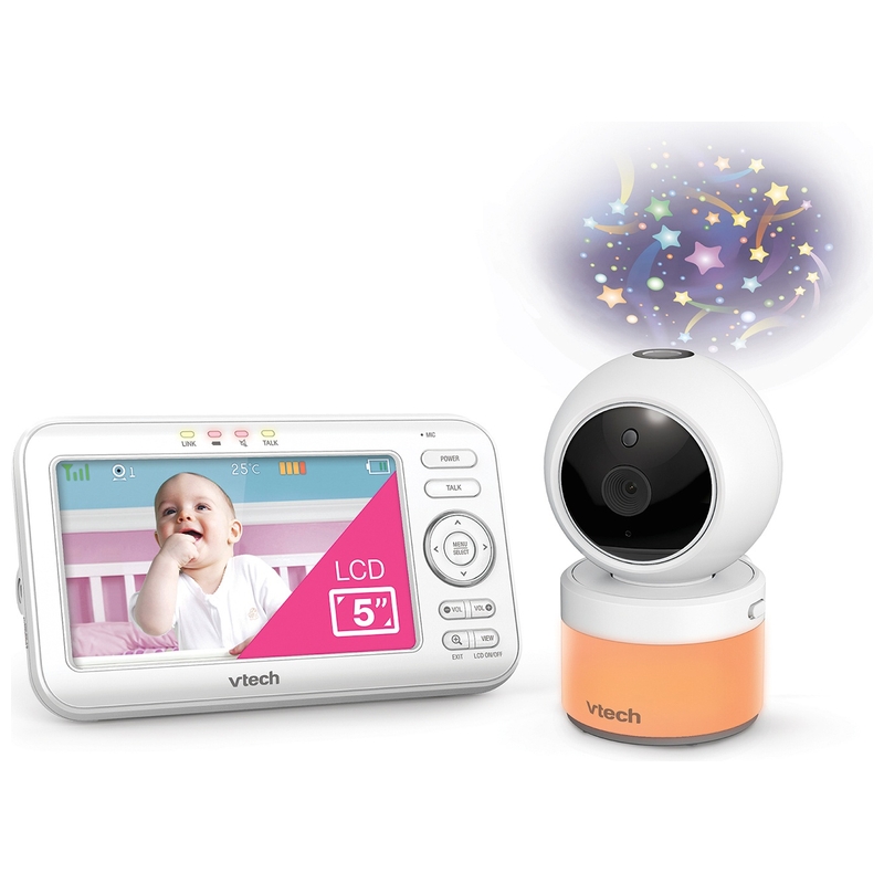 VTech VM5463 Star Projector Video Baby Monitor with 5 Inch Screen