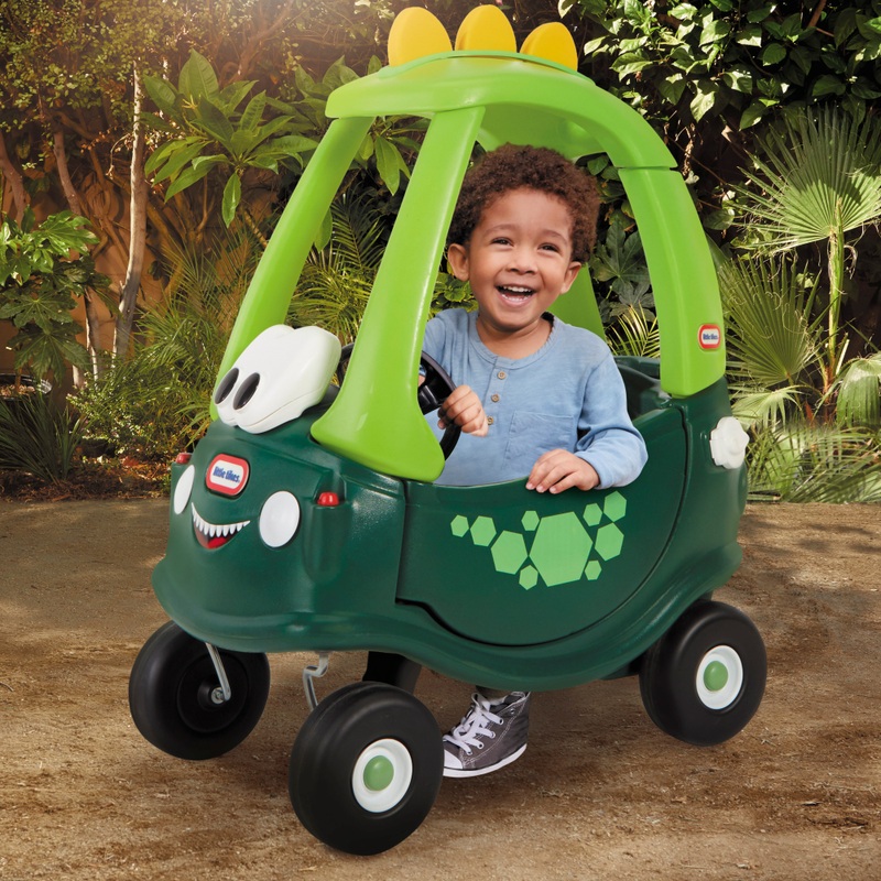 Little Tikes - Porteur Évolutif Cozy Coupe - Voiture Dino Vert