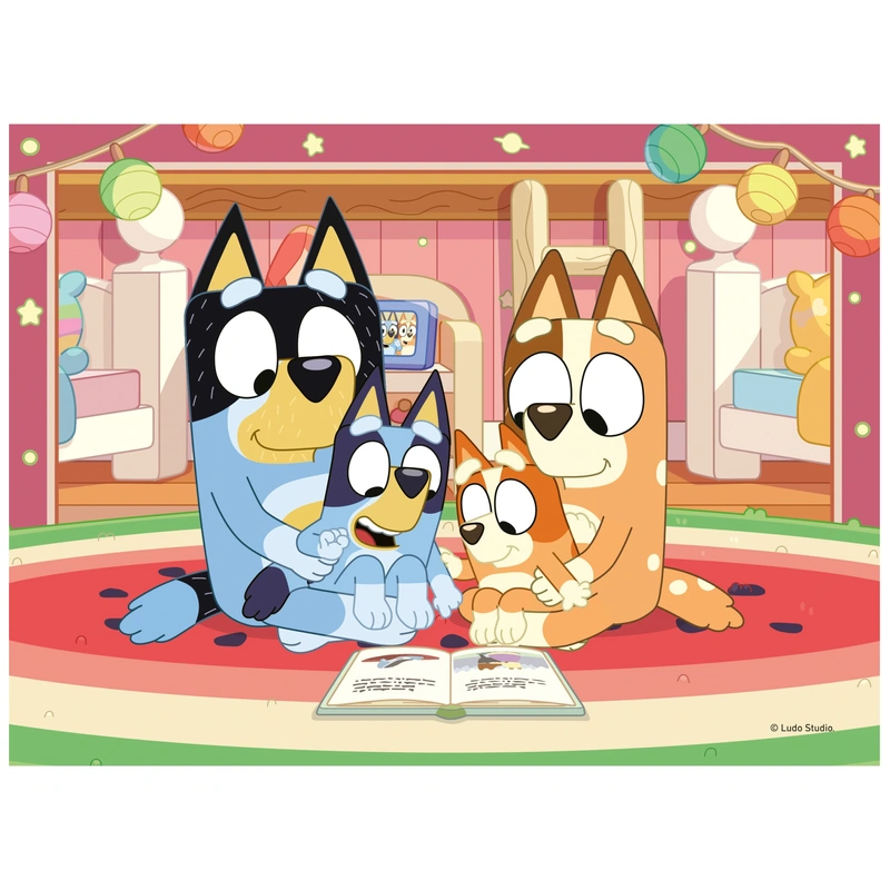 Bluey jigsaw puzzle box set view