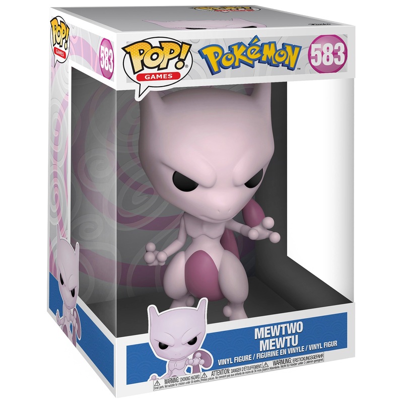 Funko POP! Jumbo Figuur 583 Pokémon Mewtu.