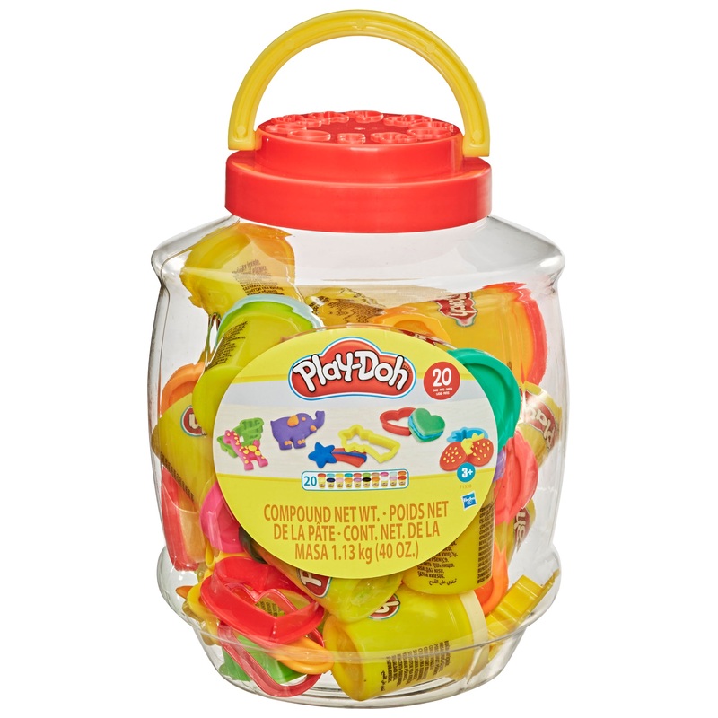 Play-Doh Grote Kleipret Emmer met Klei in 20 Kleuren