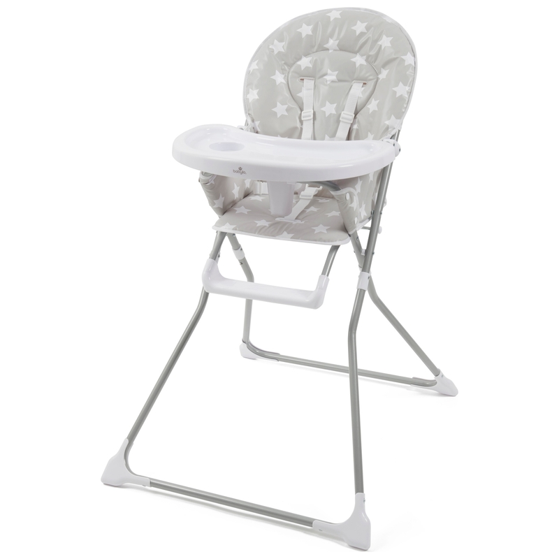 Babylo Geo Kinderstoel Grey Stars grijs