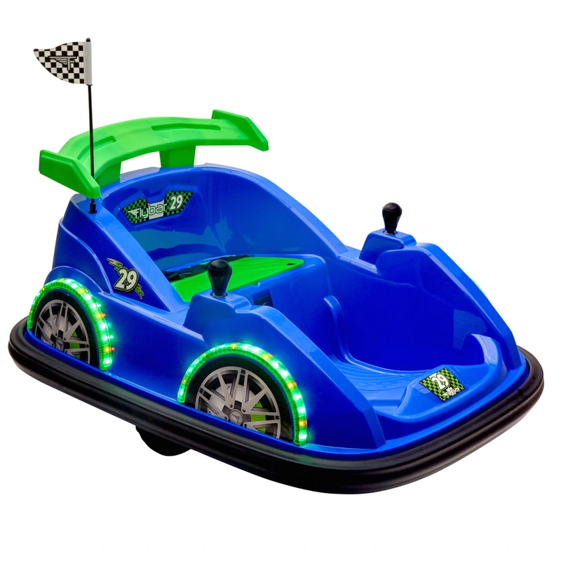 Flybar Racer bumper car safety features
