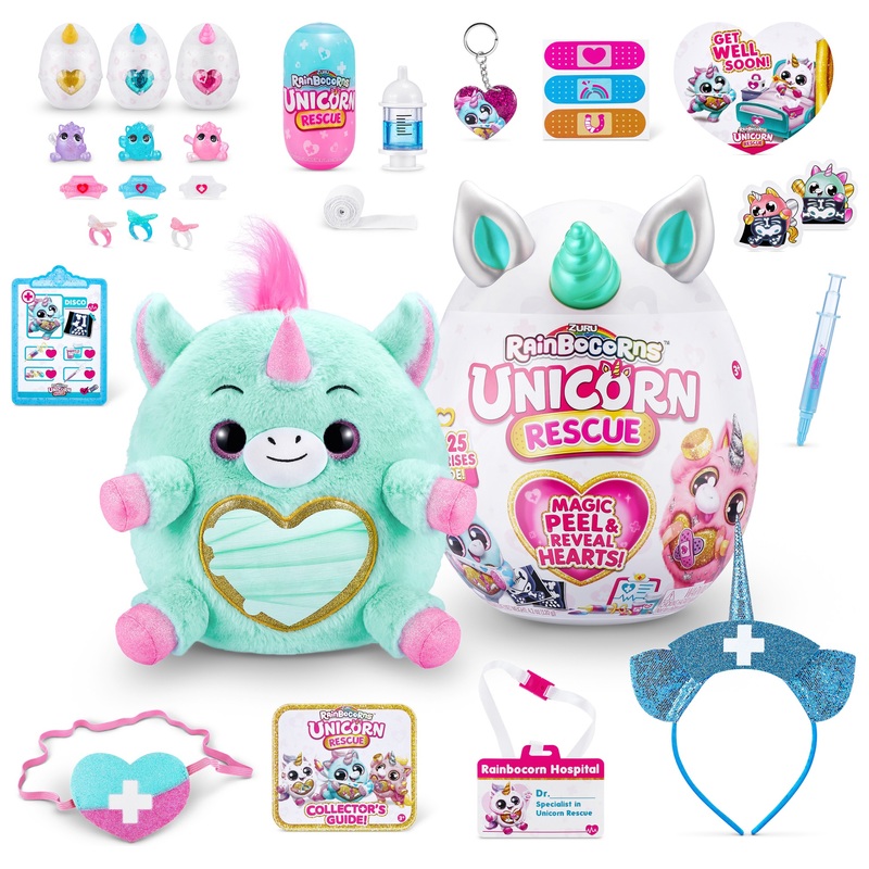 Rainbocorns by ZURU Unicorn Rescue Surprise Plush Set Assortment