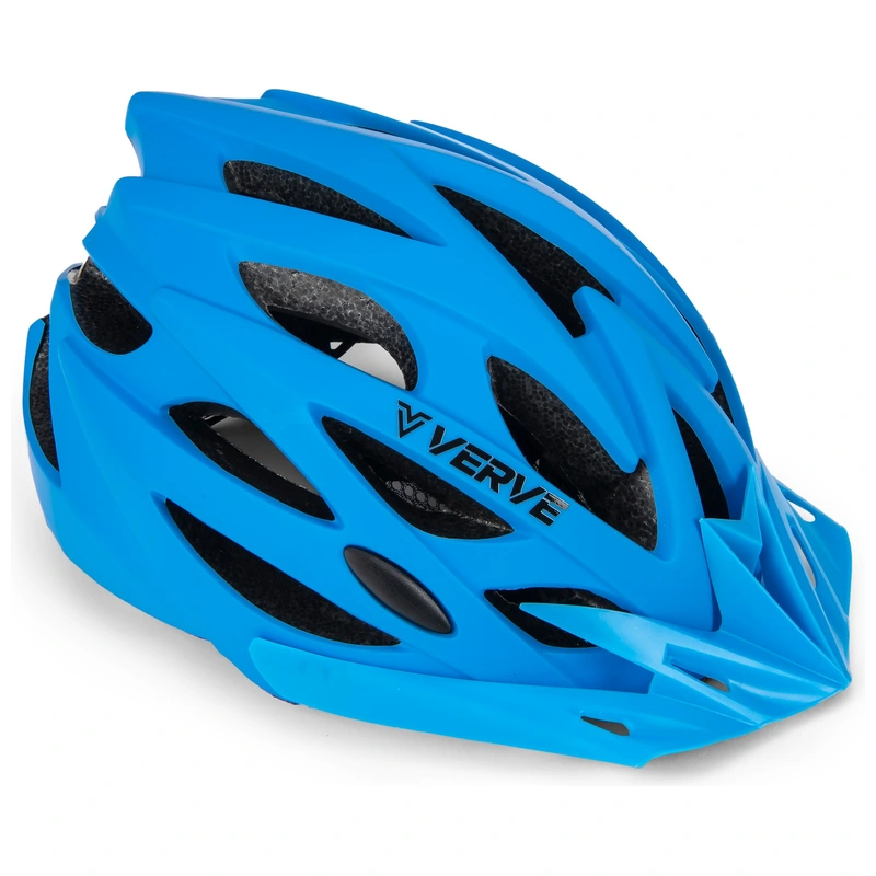 Verve bike helmet blue kids cycling safety gear UK