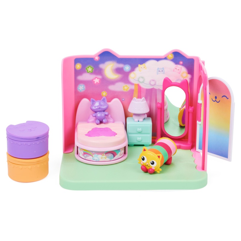 Gabby's Poppenhuis Purrfect Poppenhuis Uitbreiding Kussenkat's Slaapkamer