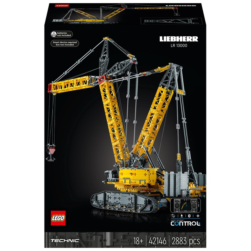 LEGO Technic 42146 Liebherr Rupsbandkraan LR 13000 Set | Smyths Toys ...