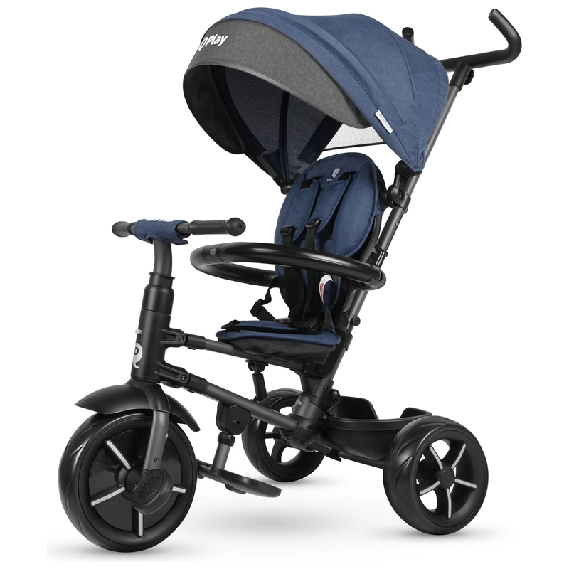 QPlay Rito Star Folding Trike Blue UK compact design
