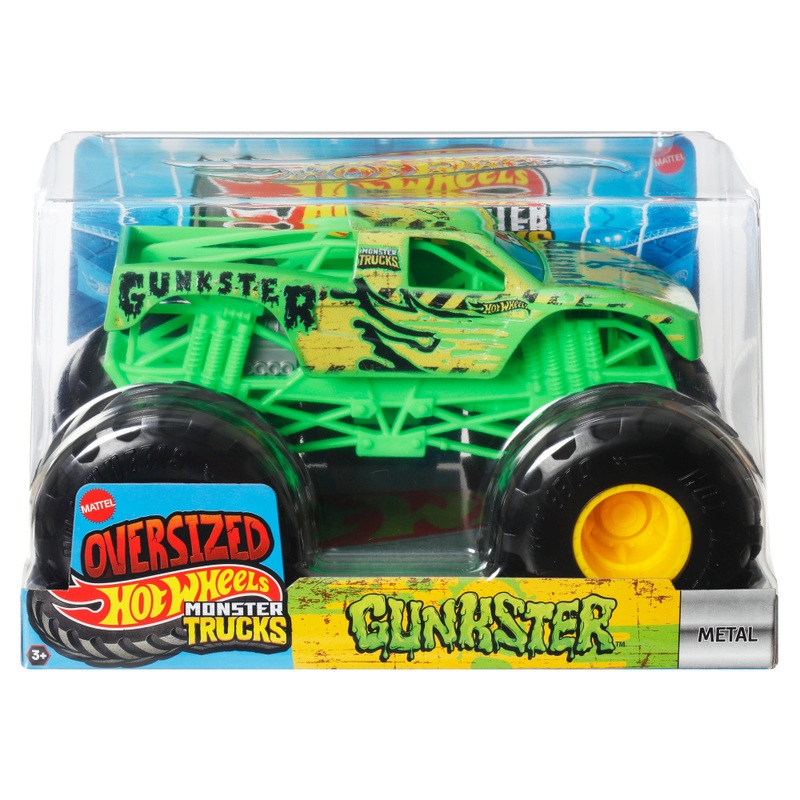 Hot Wheels Monster Trucks Oversized 1:24 Gunkster Die-Cast Car