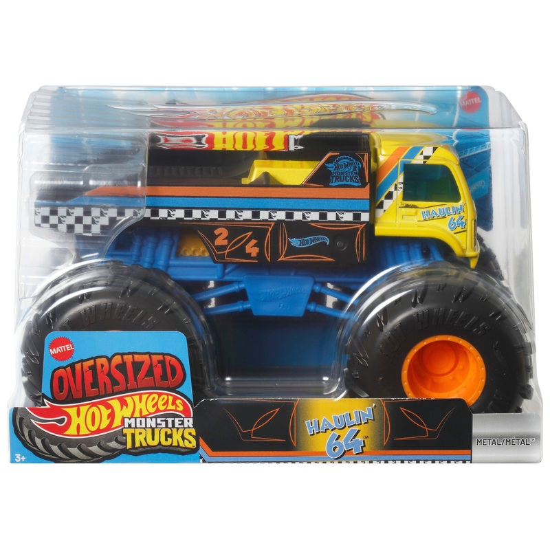 Hot Wheels Monster Trucks Oversized 1:24 Haulin' 64 Die-Cast Car