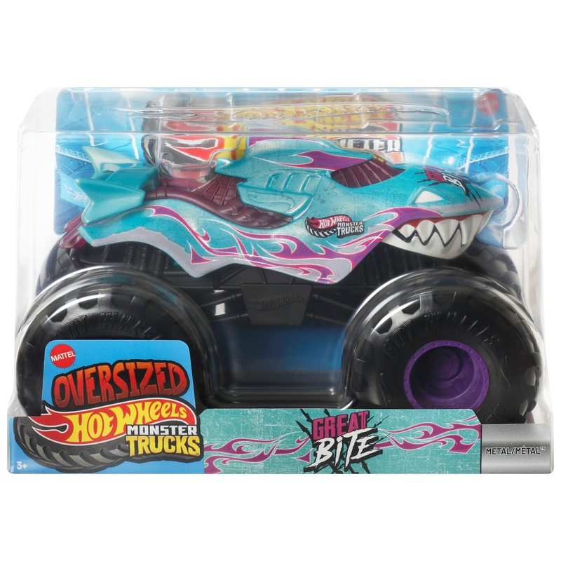 Hot Wheels Monster Trucks Oversized 1:24 Great Bite Die-Cast Car