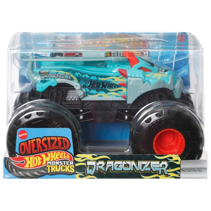 Hot Wheels Monster Trucks Oversized 1:24 Dragonizer Die-Cast Car