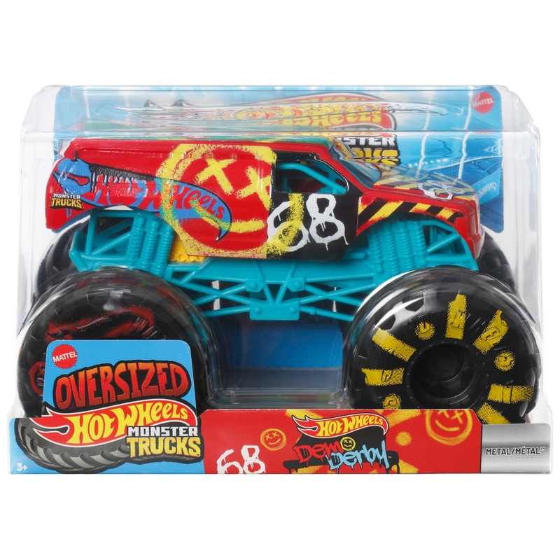 Hot Wheels Monster Trucks Oversized 1:24 Demo Derby Die-Cast Car