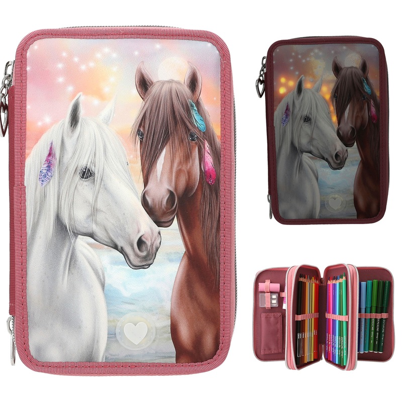 Miss Melody Etui met 3 Vakken en LED-licht