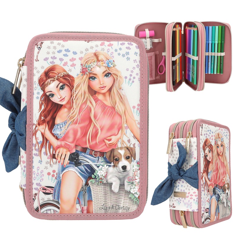 TOPModel 3-vaks Etui Velo Fleur