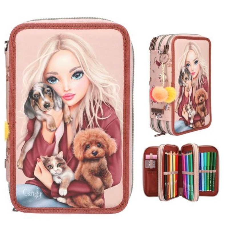 TOPModel Etui met 3 Vakken Fur Ever Vrienden
