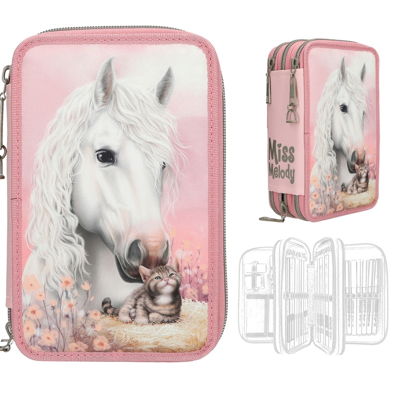 Miss Melody 3 Fach Federtasche True Friends