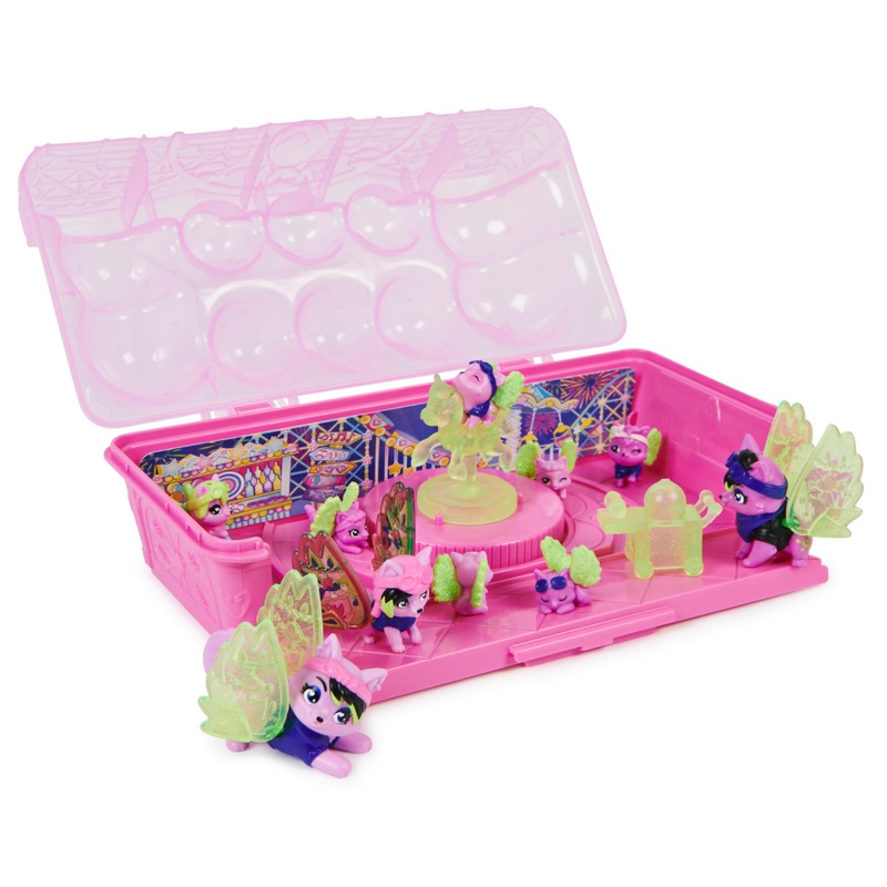 Hatchimals - Coffret Aventure 10 Figurines Famille Loup