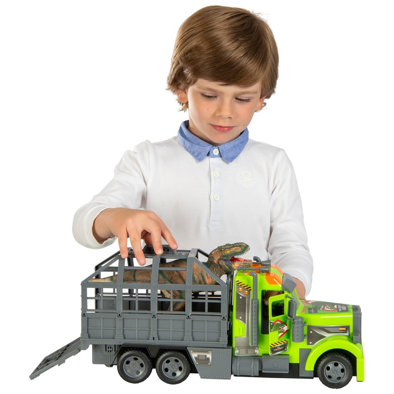 Super Wheelz Speelgoedauto Dinotransporter met Licht en Geluid