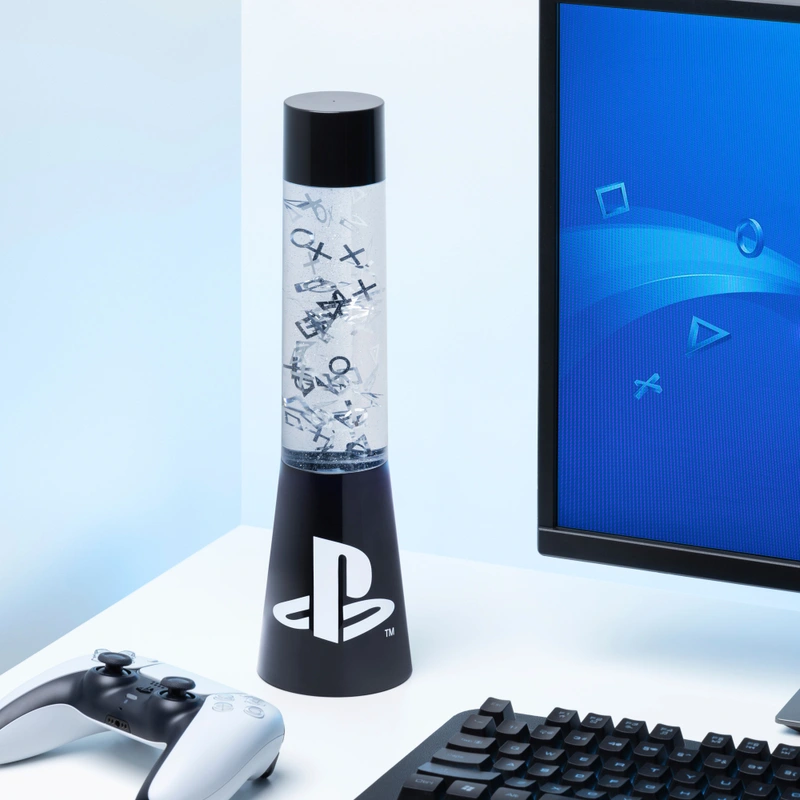 PlayStation Plastic Flow Lamp 33cm UK gaming room decor