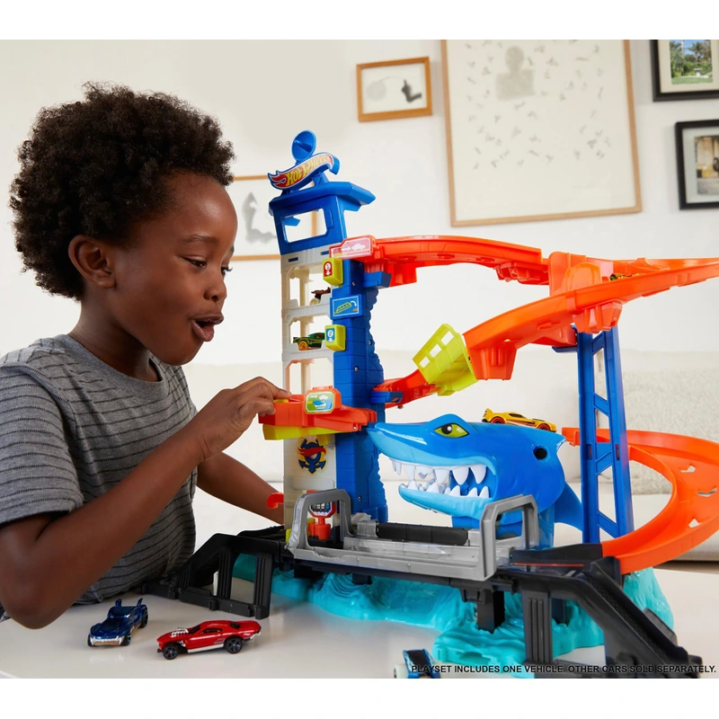 Shark attack feature on Hot Wheels track UK