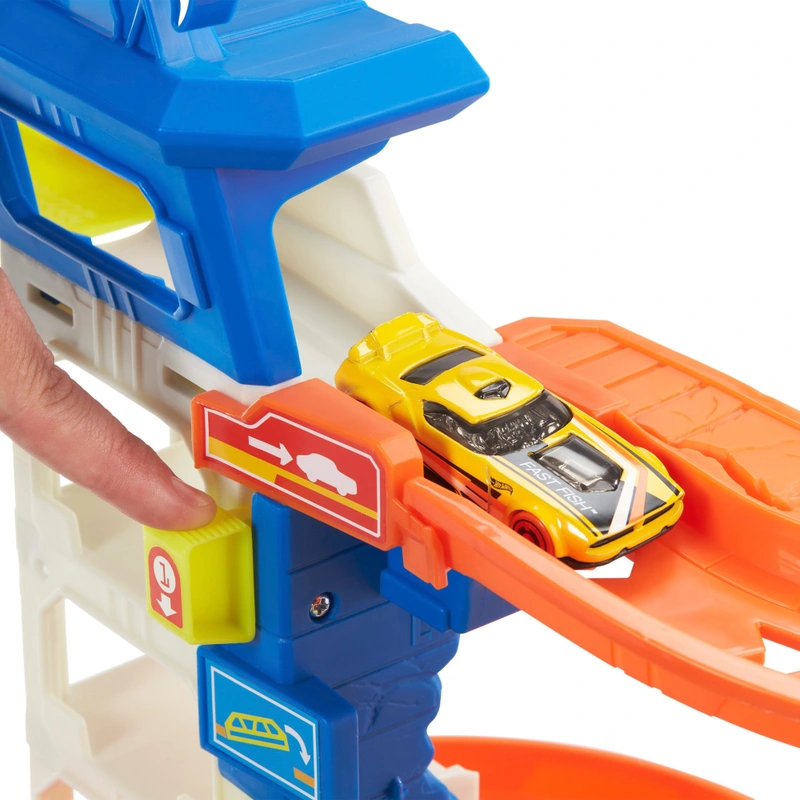 Detailed view of Hot Wheels shark toy UK