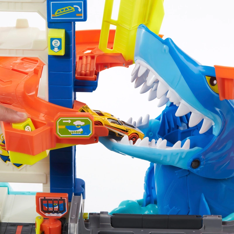 Hot Wheels car escaping shark UK