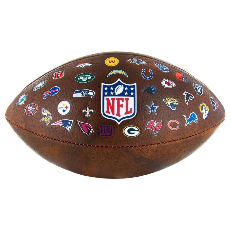 NFL Junior American Football Throwback 32 Team Logo Bal