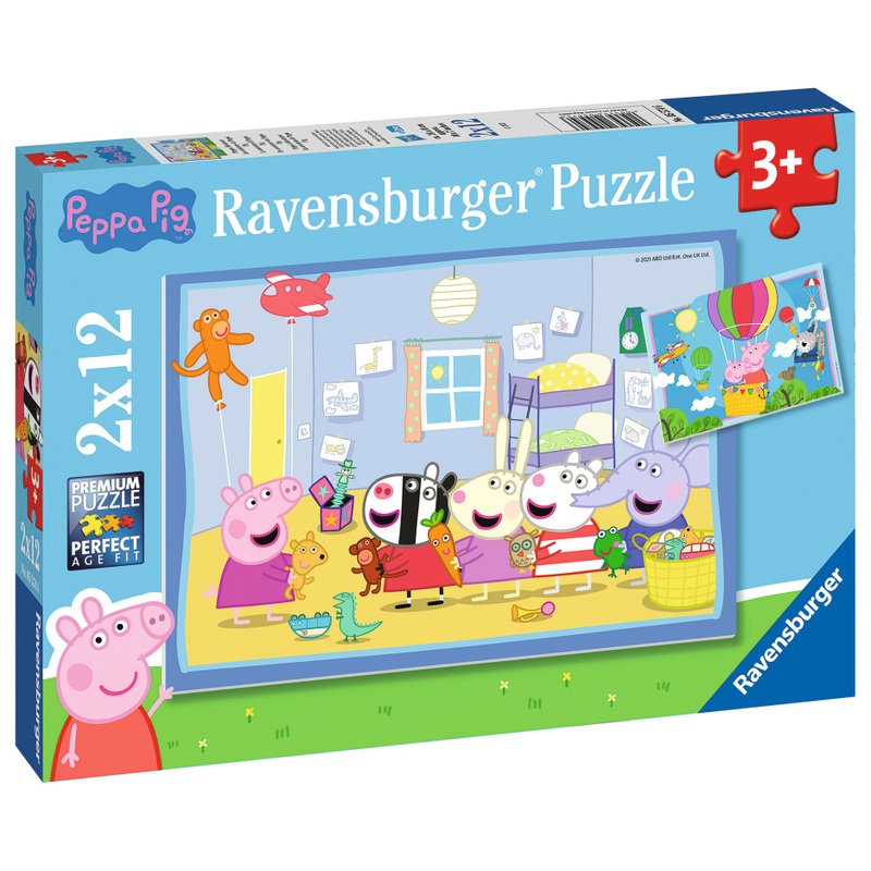 Peppa Pig - Coffret Puzzles 2x12 Pièces