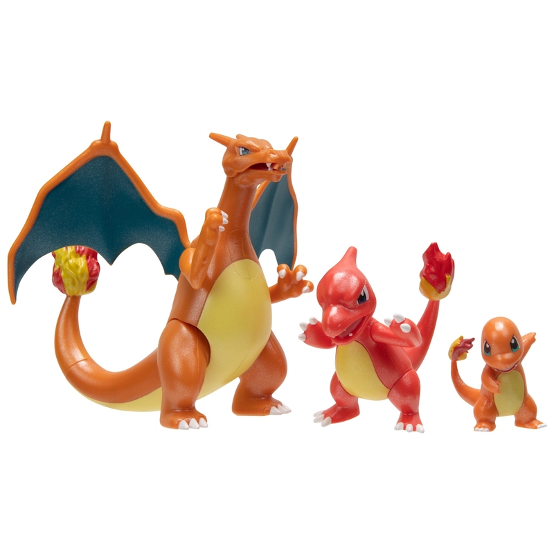 Pokémon Figuren Evolution Multi-Pack Charmander, Charmeleon en Charizard