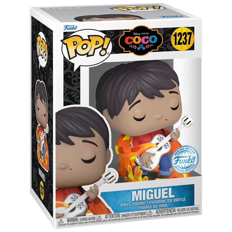 Funko POP! Figurine 1237 Disney Miguel avec Guitare - Édition Glows In The Dark