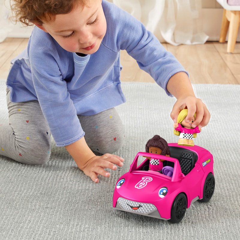 Barbie - Cabriolet Rose Avec Figurines