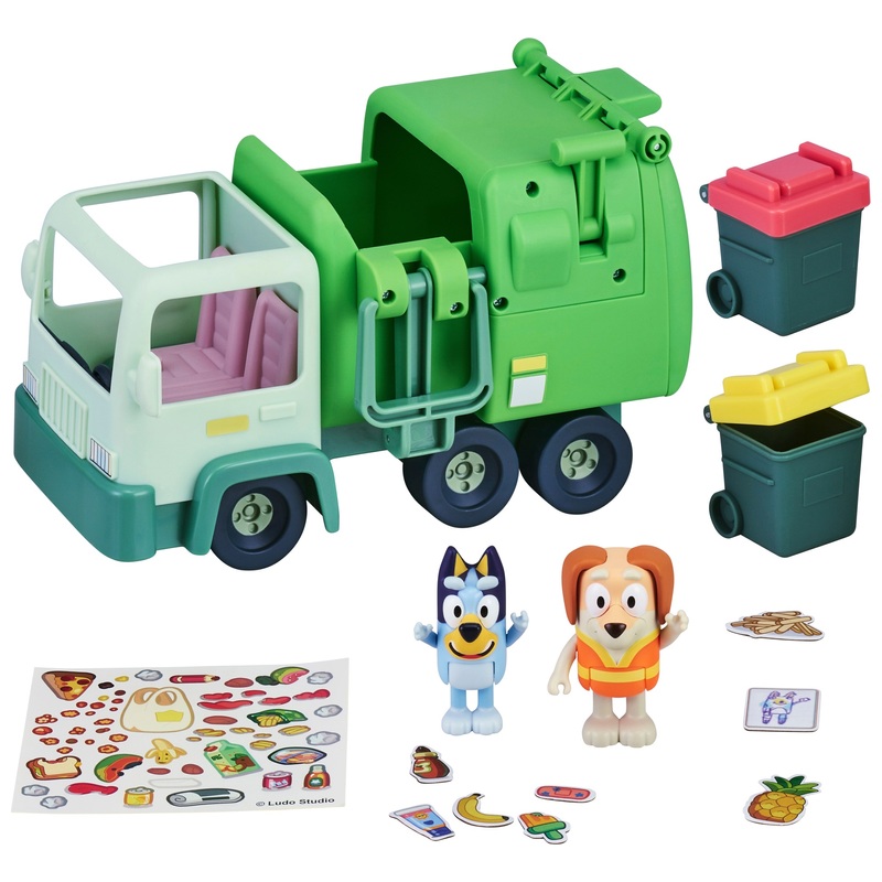 Bluey Speelset Vuilniswagen met Figuren