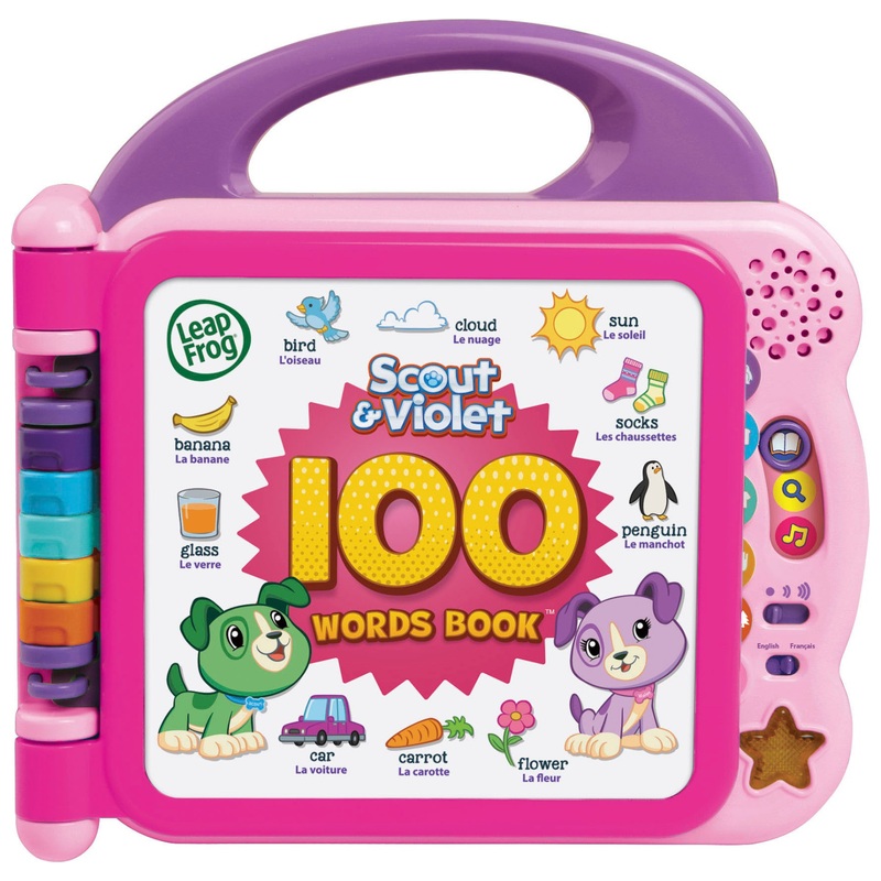 LeapFrog 100 Words Scout and Violet Interactive Learning Book Pink