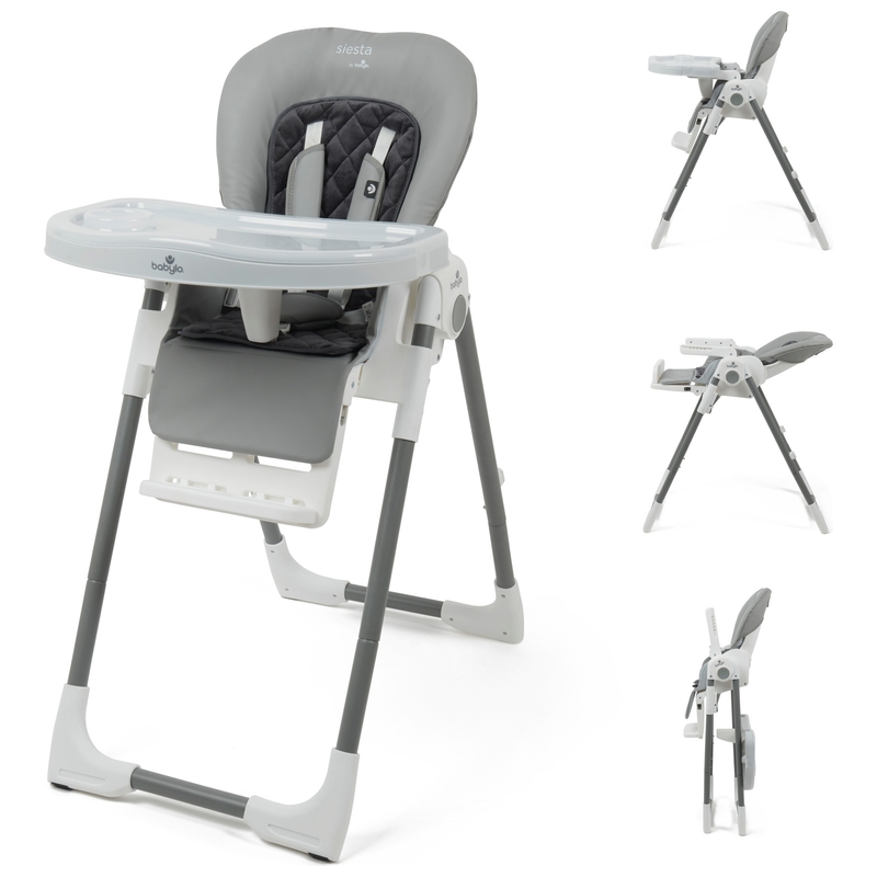 Babylo Kinderstoel Siesta Grey grijs