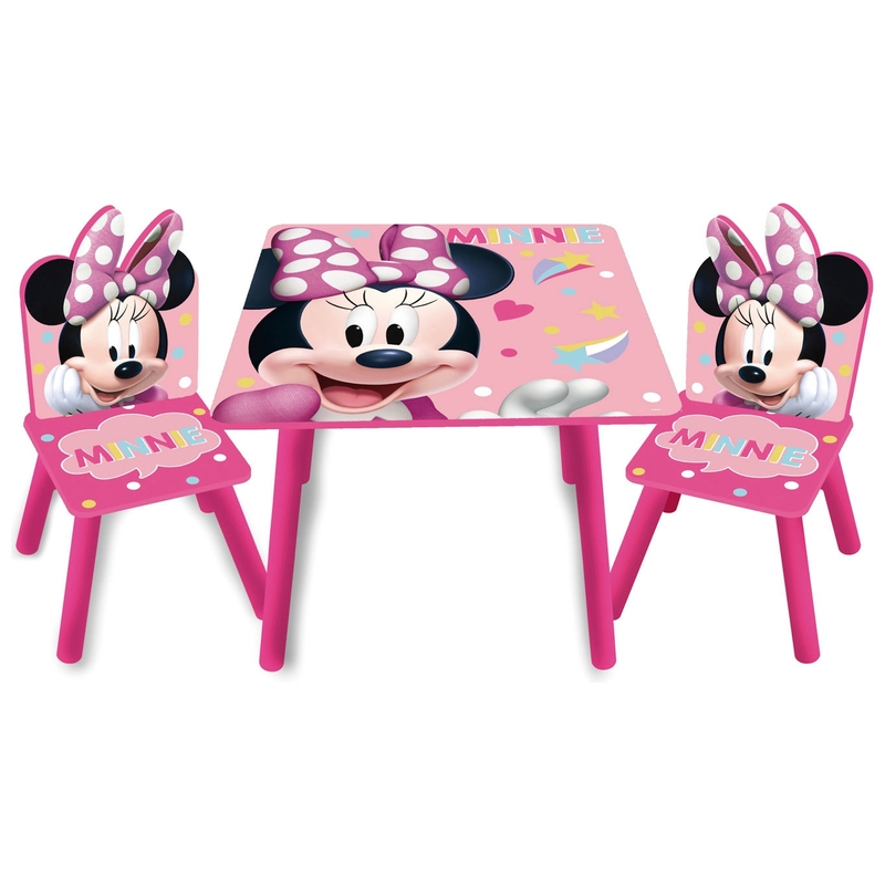 Disney Minnie Mouse Kindertafel met Stoeltjes