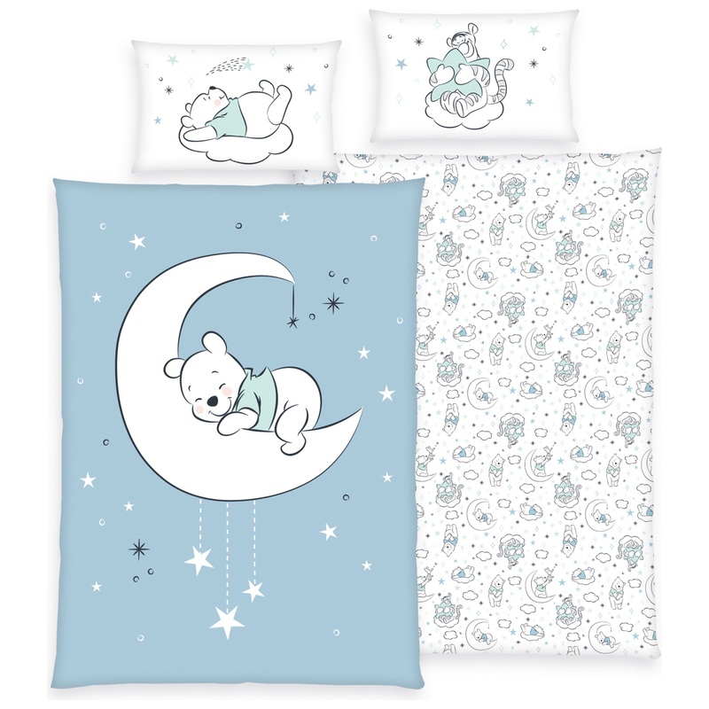 Herding Disney Babybettwäsche Set 100 x 135 cm Winnie Puuh / Dumbo sortiert