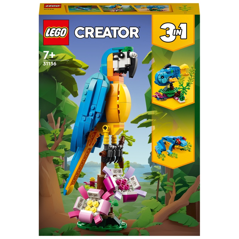 LEGO Creator 31136 Exotische Papegaai Set 3-in-1 Bouwset