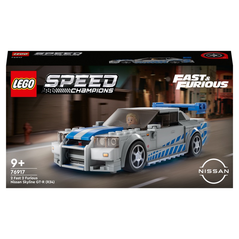 LEGO Speed Champions 76917 2 Fast 2 Furious Nissan Skyline GT-R (R34) Set