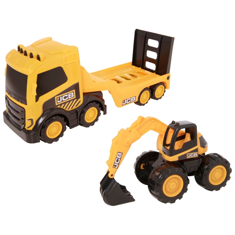 JCB Transporter met Graafmachine