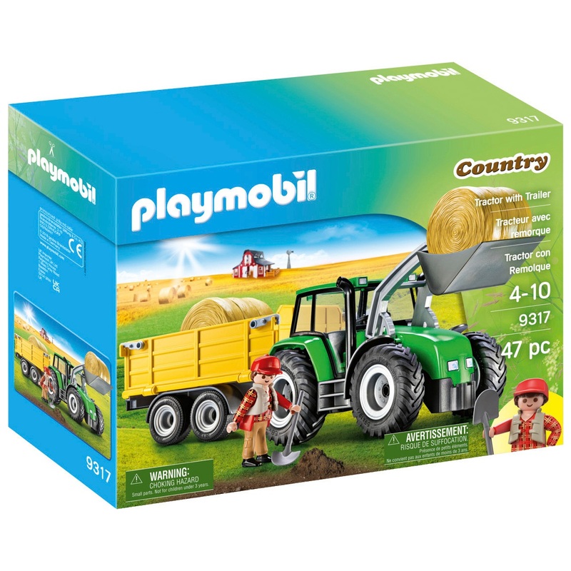 PLAYMOBIL Country 9317 Tractor met Aanhangwagen