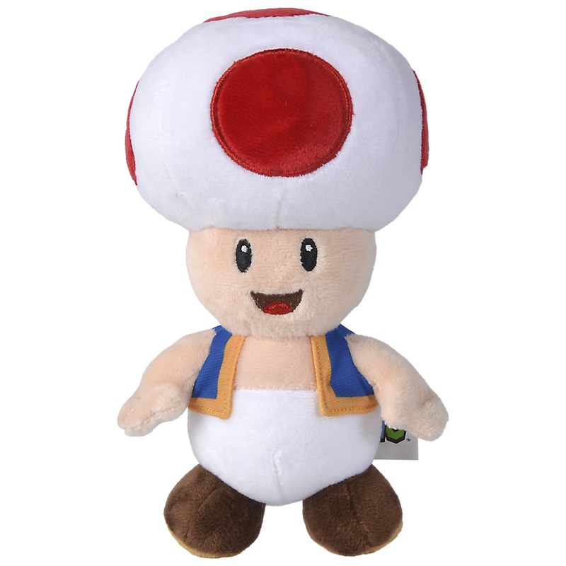 Nintendo Super Mario Knuffel Toad Pluchen figuur ca. 20 cm