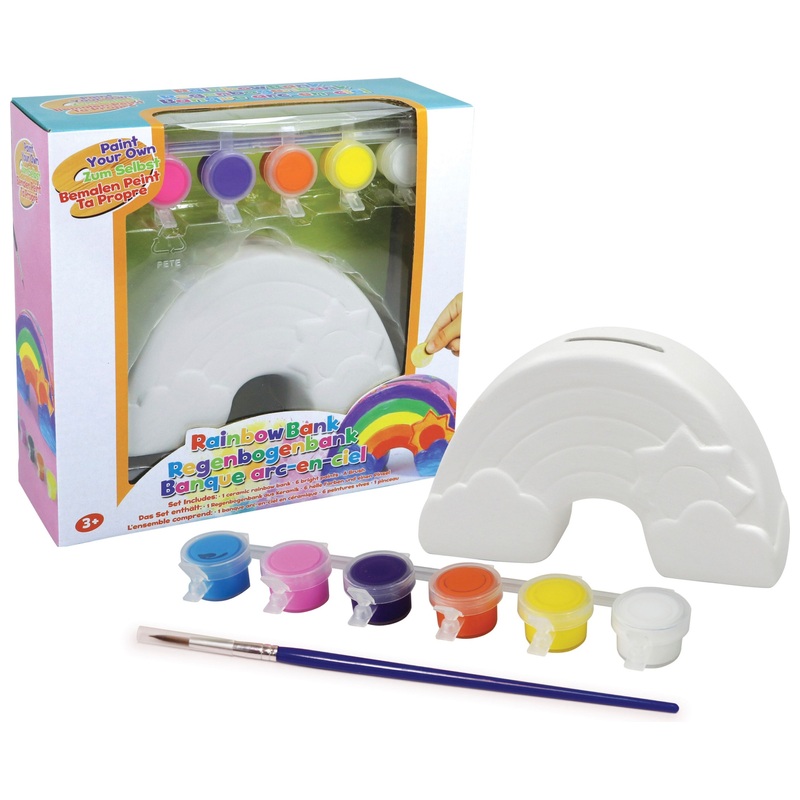 Paint Your Own Regenboog Spaarpot