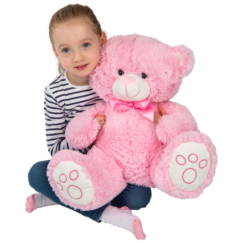 Knuffelbeer Zachte Zittende Knuffel 43 cm roze