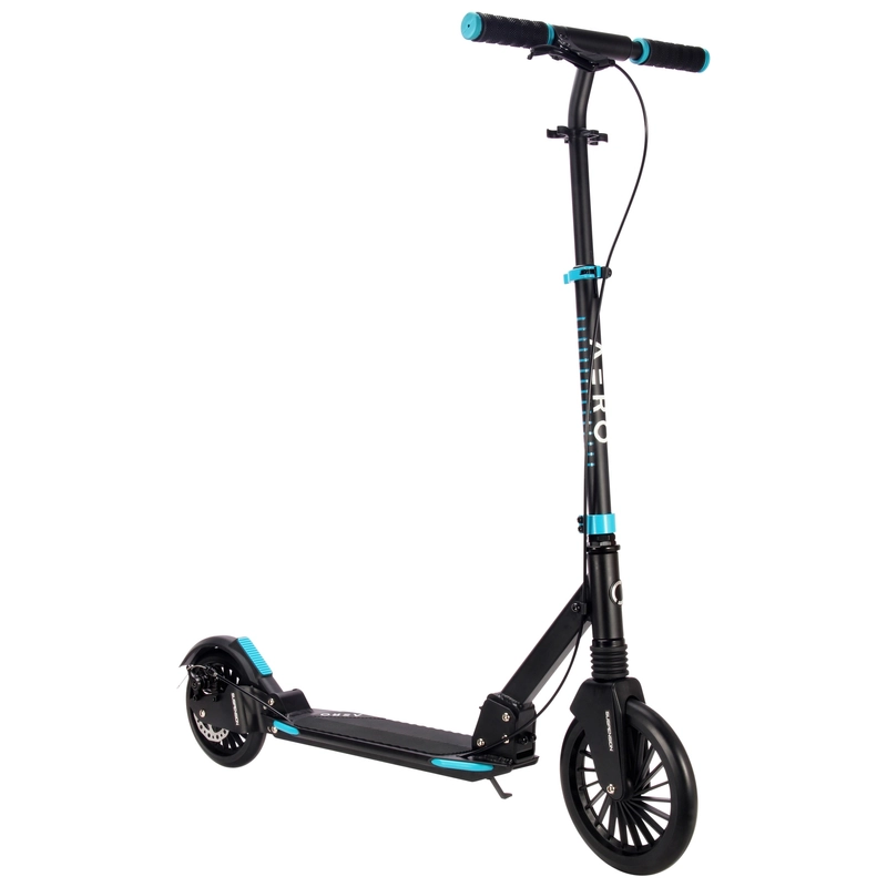 Aero A230 Folding Scooter silver side view UK