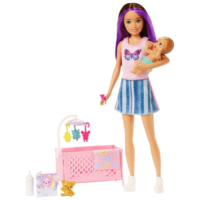Barbie Skipper Pop Babysitter Set Sleepy Baby