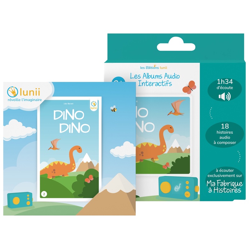 Lunii - Album Audio Interactif Dino Dino