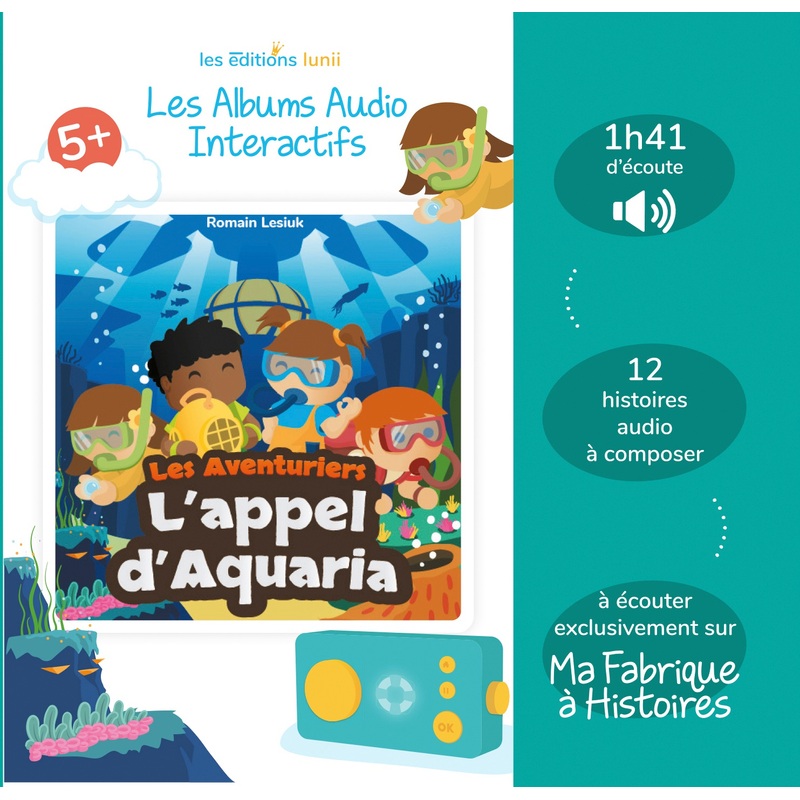 Lunii - Album Audio Interactif L'Appel D'Aquaria